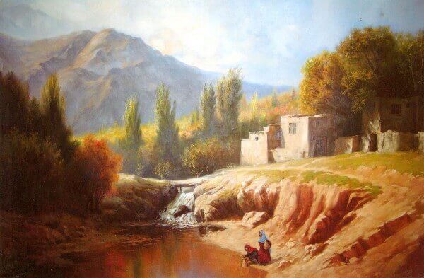 Women fetching water